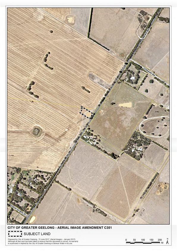 Aerial Photo of subject land and surroundings
