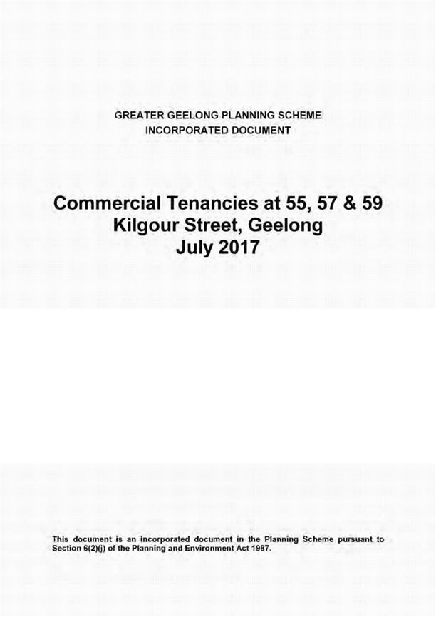 Greater Geelong Planning Scheme Incorporated Document - Page 1 of 2