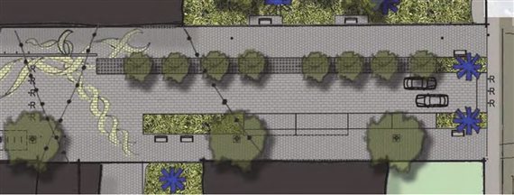 Typical street treatment