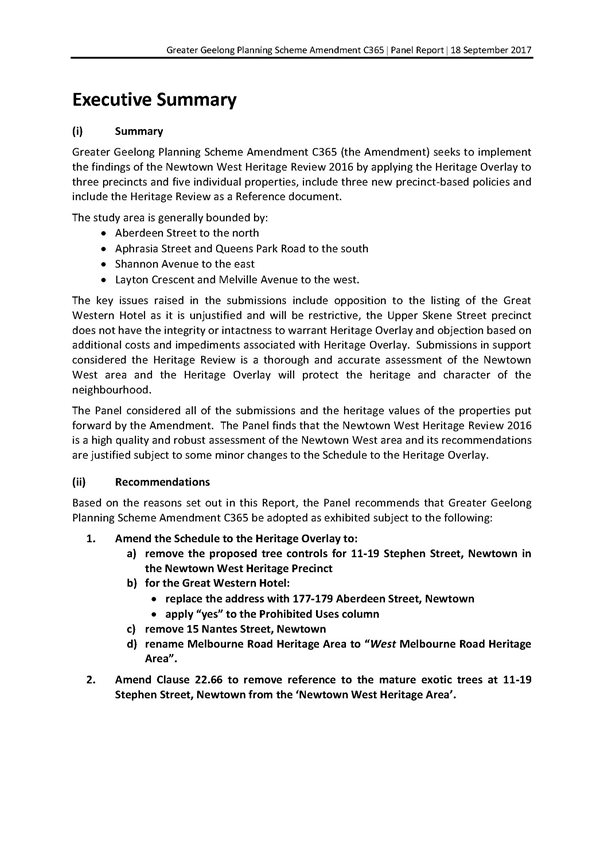Great Western Hotel Heritage Place Incorporated Plan (Draft) - page 2 of 2