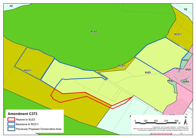 Attachment 3 – Existing Zoning showing areas to be rezoned