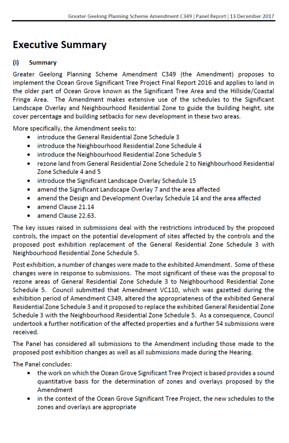 Executive Summary - page 1 of 2 pages