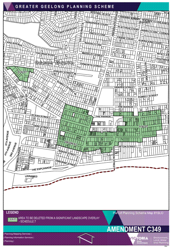 Planning map 81SLO showing zonings
