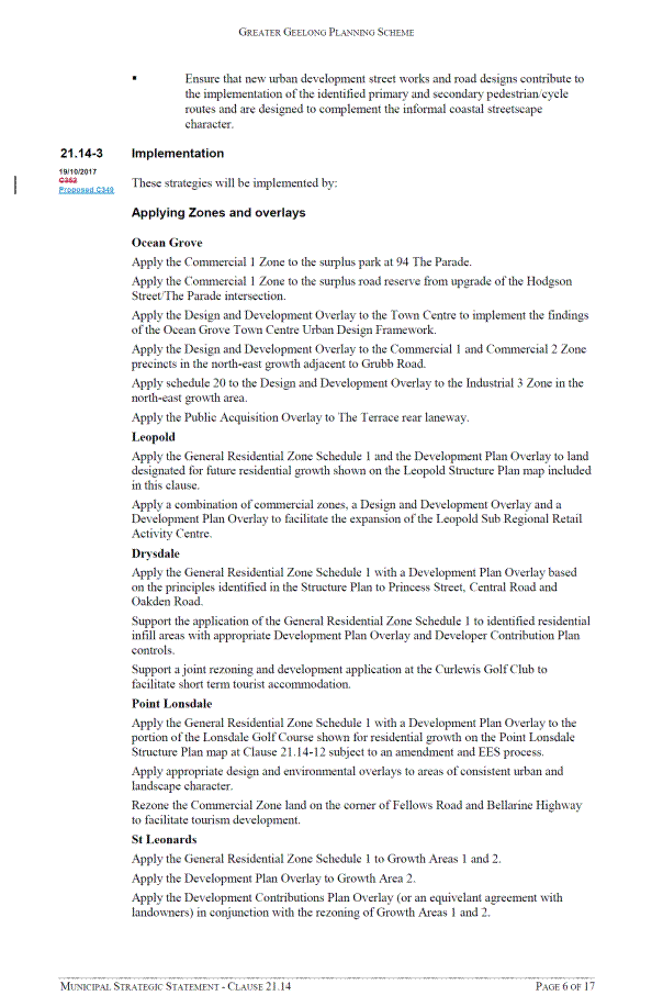 Municipal Strategic Statement - Clause 21.14 - page 6 of 17