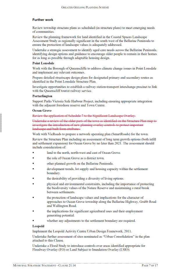 Municipal Strategic Statement - Clause 21.14 - page 7 of 17