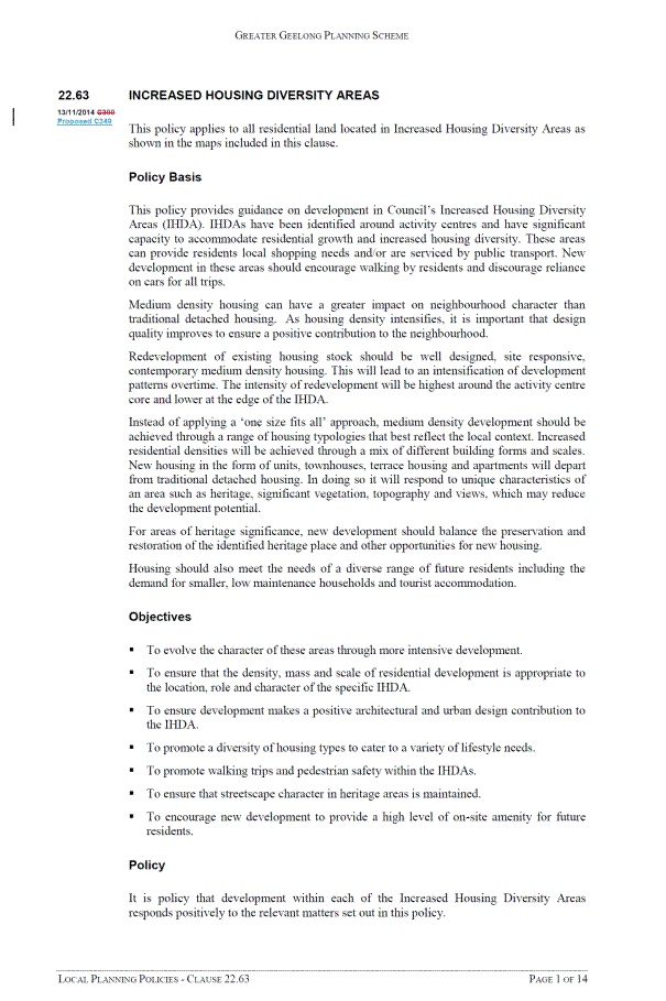 Local Planning Policies - Clause 22.63 - page 1 of 14