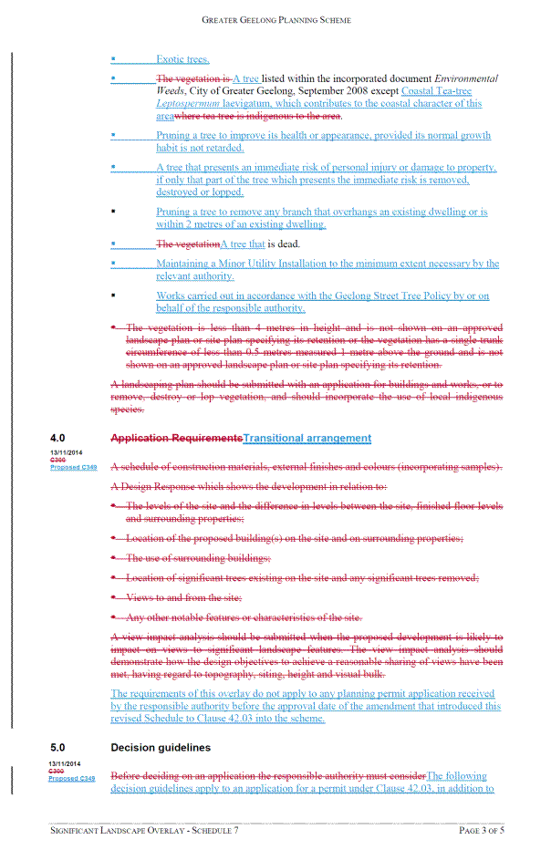 Significant Landscape Overlay - Schedule 7 - page 3 of 5