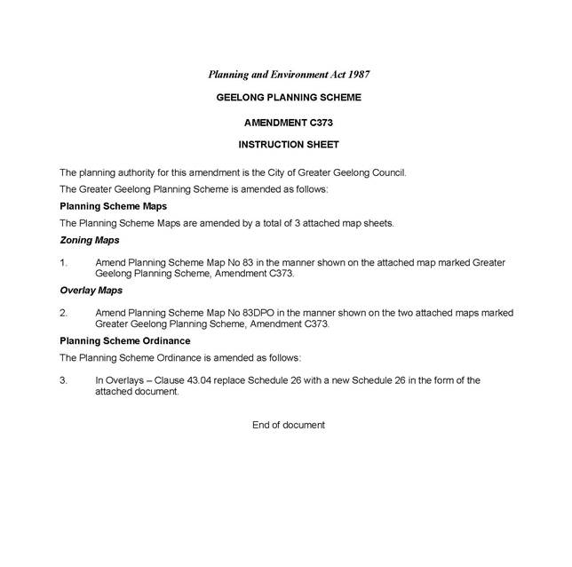 Instruction sheet