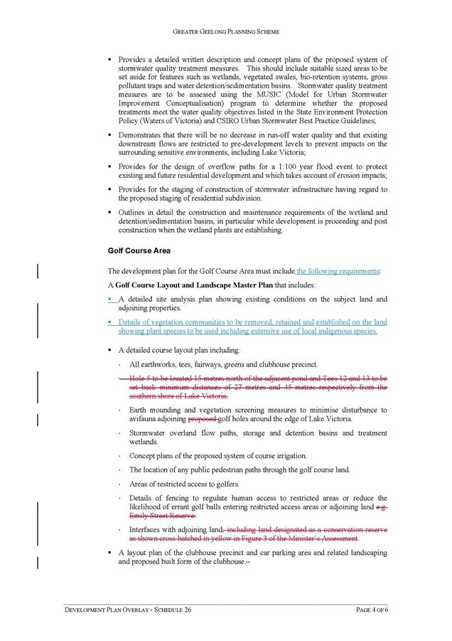 Schedule 26 to the Development Plan Overlay - Page 4 of 6 pages