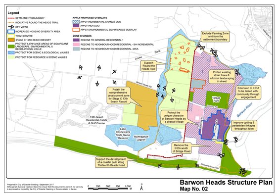 Barwon Heads settlement boundary
