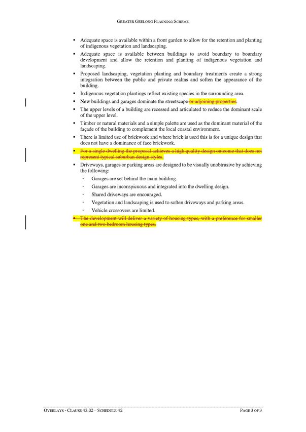 Overlays - Clause 43.02 - Schedule 42 - Page 3