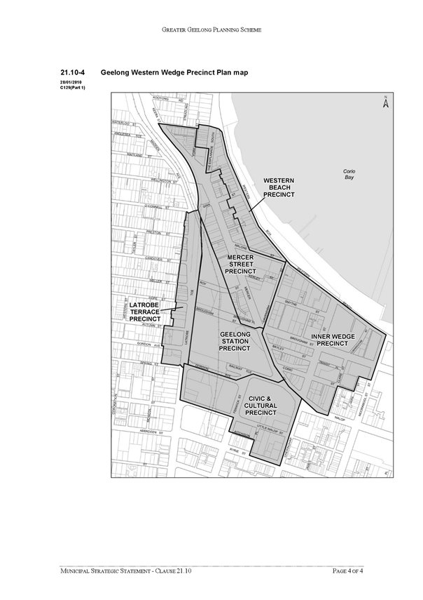 Municipal Strategic Statement - Clause 21.10 page 4 of 4