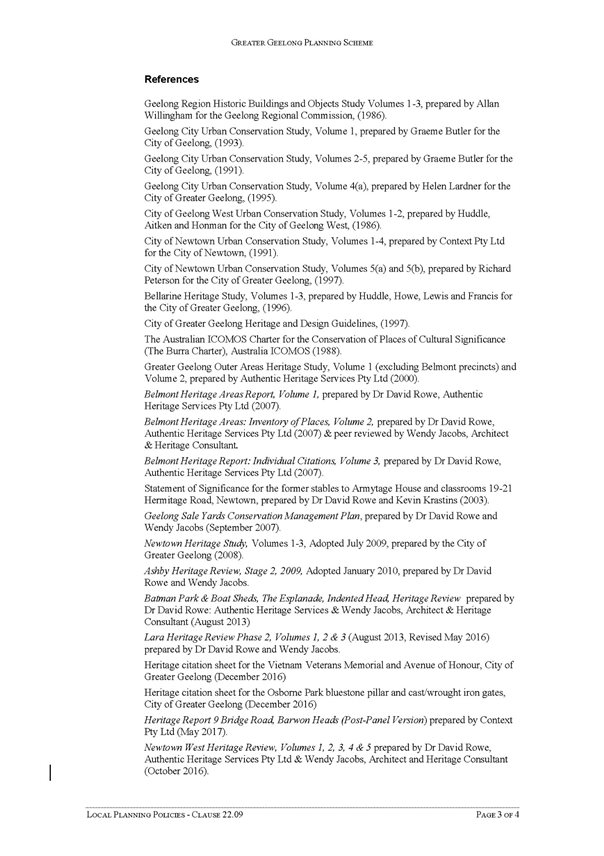 Local Planning Policies - Clause 22.09 page 3 of 4