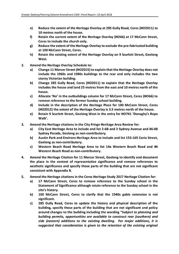 Panel Report Executive Summary - page 3 of 4