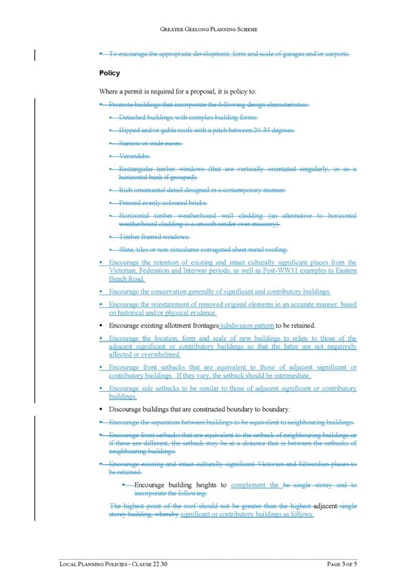 Local Planning Policies - Clause 22.30 page 3 of 5