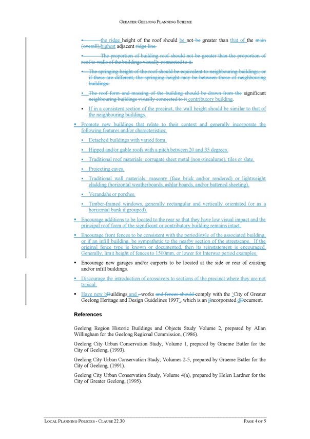 Local Planning Policies - Clause 22.30 page 4 of 5