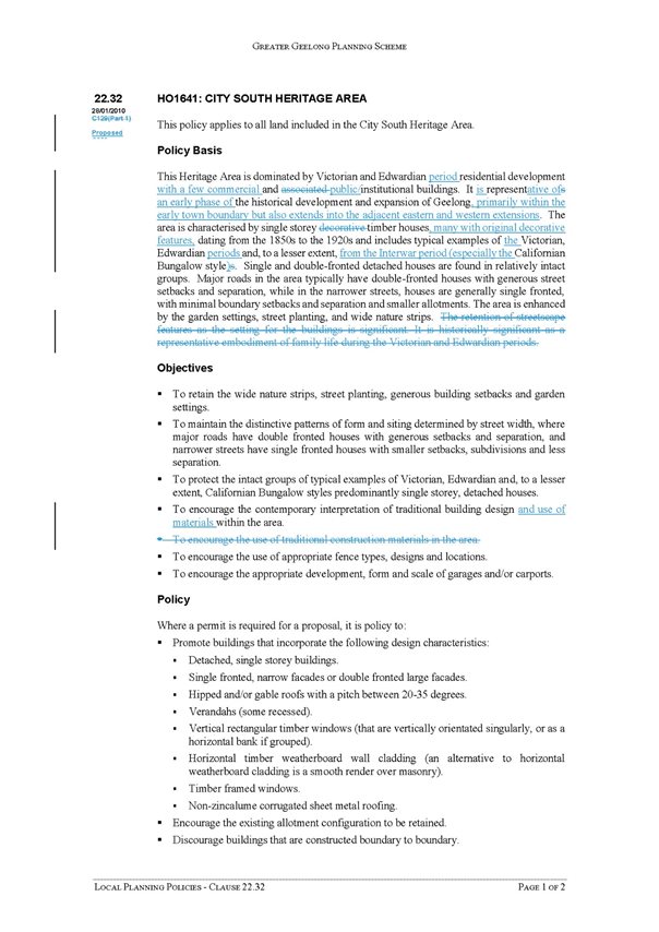 Local Planning Policies - Clause 22.32 page 2 of 2