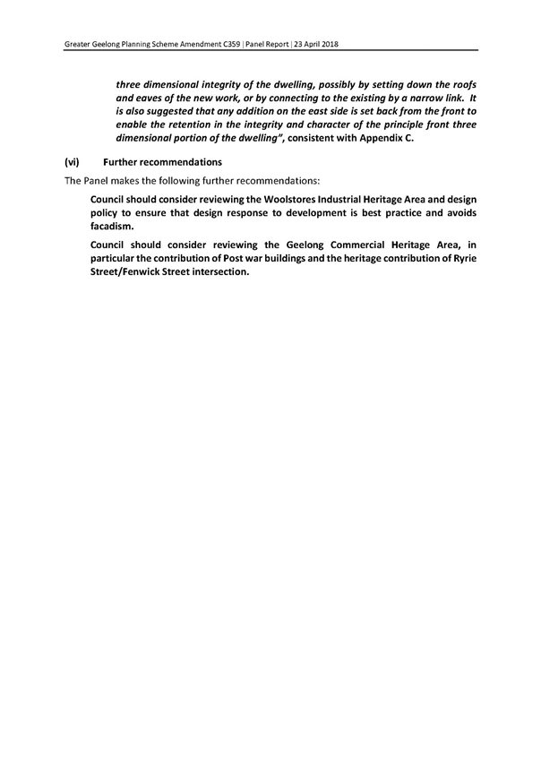 Panel Report Executive Summary - page 4 of 4