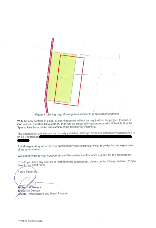 Letter from Department of Justice - page 2 of 3 pages