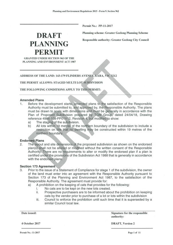 Draft Permit with additional recommended changes - Page 1