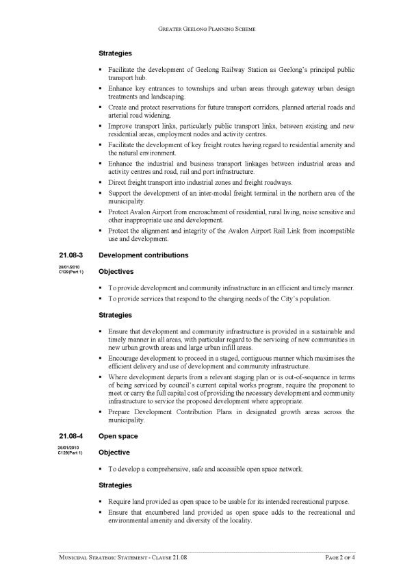 Proposed Amendment to the Greater Geelong Planning Scheme - page 2 of 4