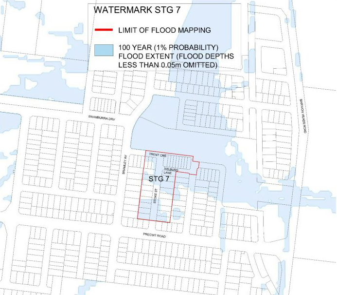 Current flood map