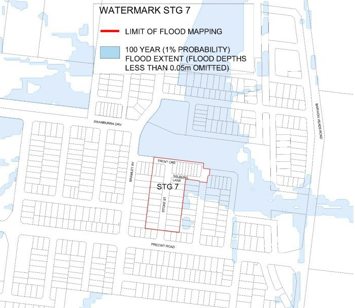 Revised flood map