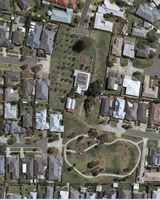 The Vineyard Reserve (bottom) and family property (top)