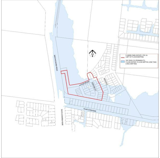 Current flood map