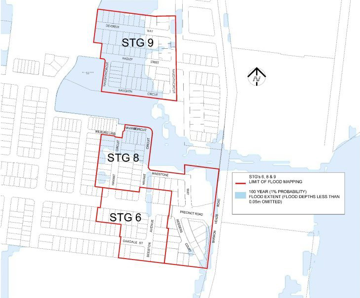 Current flood map