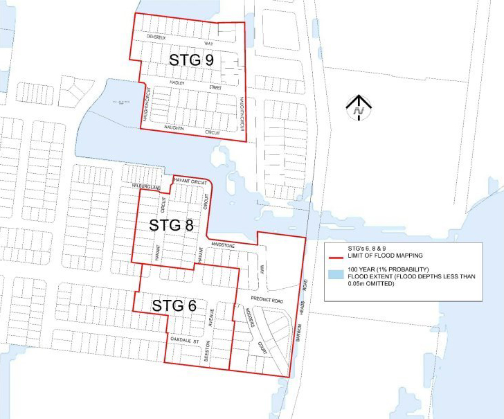 Revised flood map
