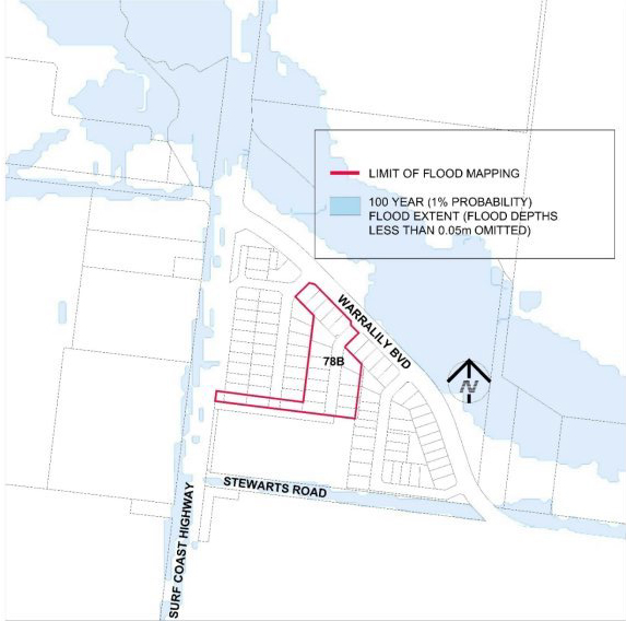 Revised flood map