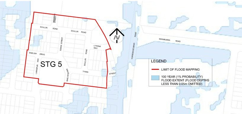 Current flood map