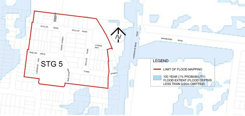 Revised flood map
