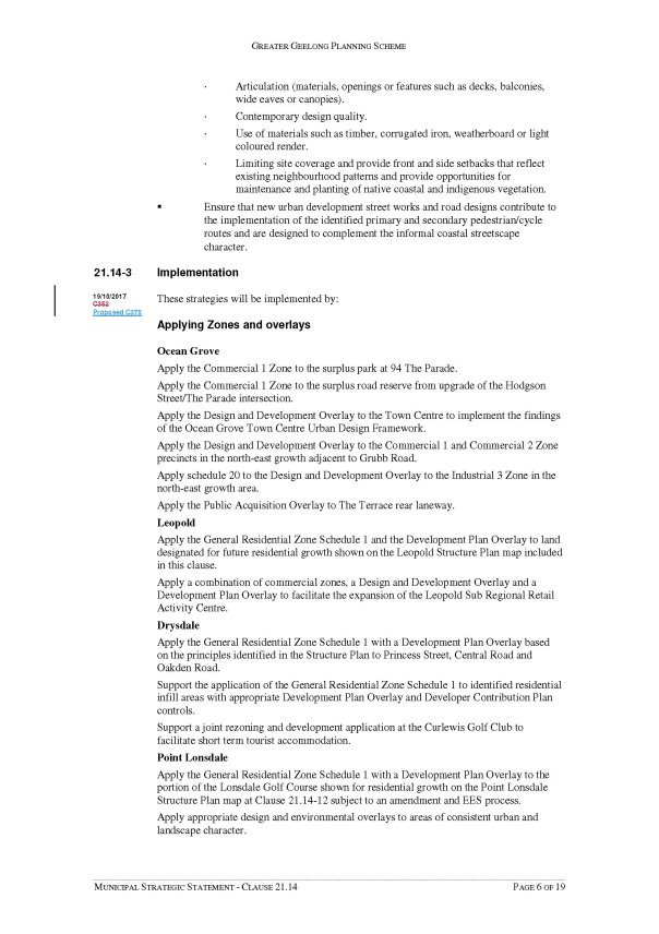 Municipal Strategic Statement - Clause 21.14 - Page 6 of 19