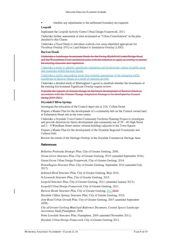 Municipal Strategic Statement - Clause 21.14 - Page 8 of 19