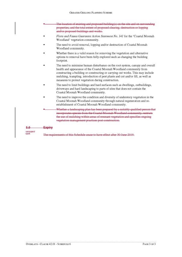 Overlays - Clause 42.01 - Schedule 6 - Page 3 of 3
