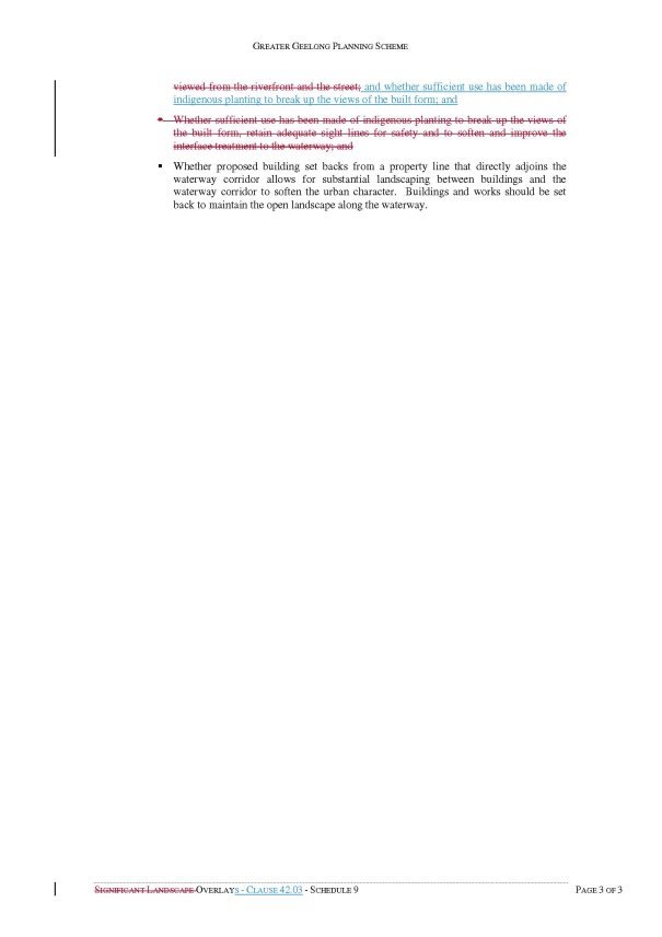 Overlays - Clause 42.03 - Schedule 9 - Page 3 of 3