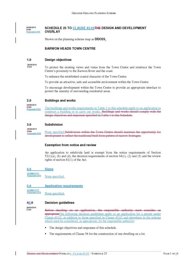 Overlays - Clause 43.02 - Schedule 25 - Page 1 of 5