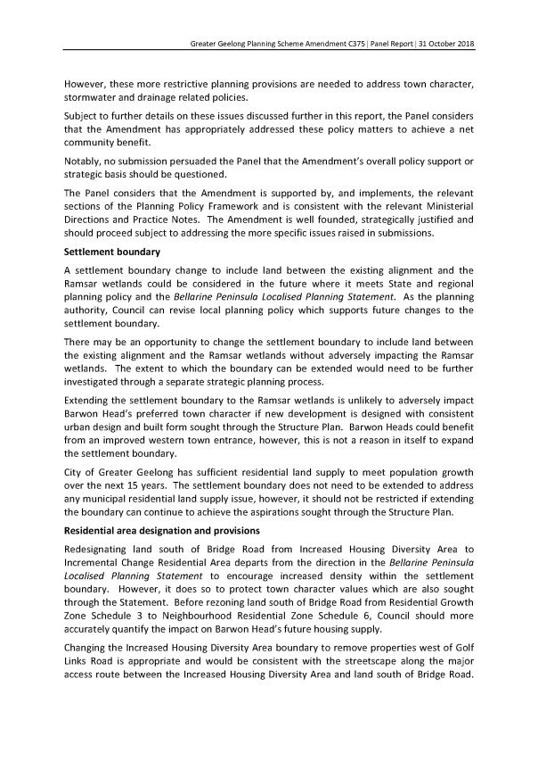 Panel Report - Greater Geelong Amendment C375 - page 1