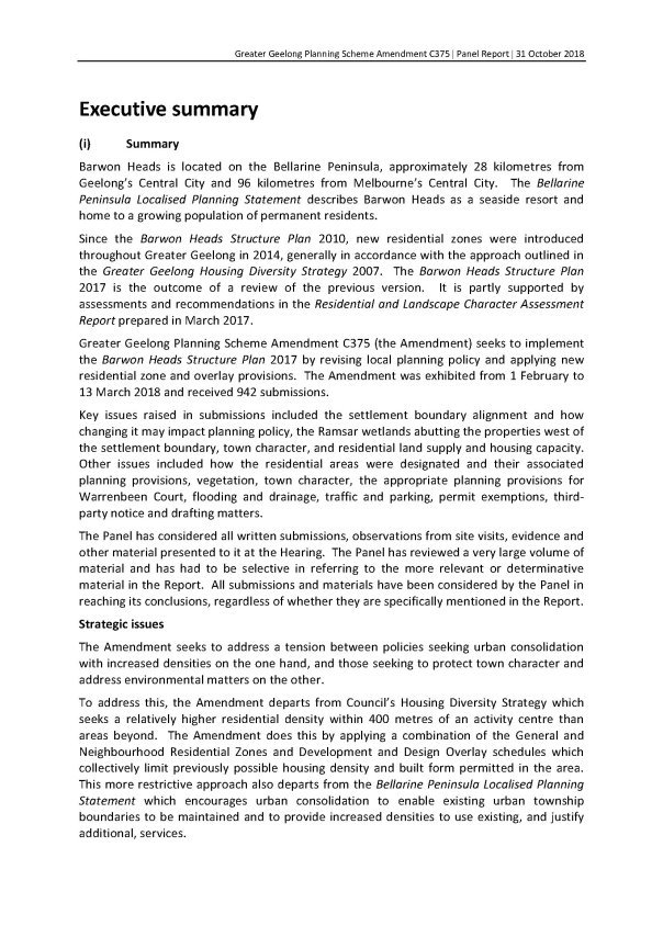 PANEL REPORT - Greater Geelong Amendment C375 - page 2