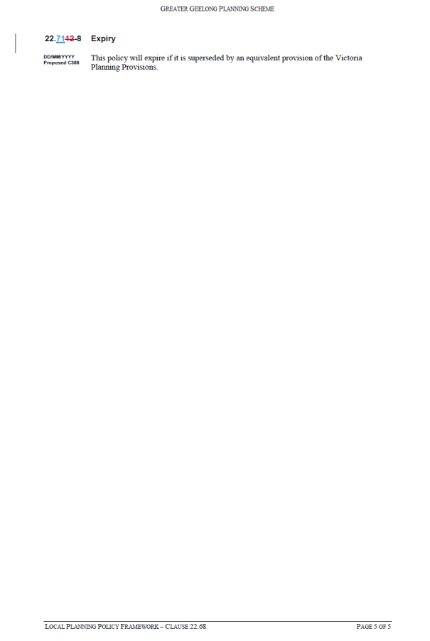 Local Planning Policy Framework - Clause 22.68 page 5 of 5