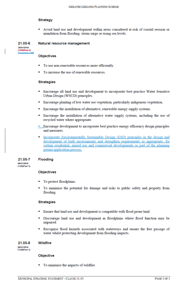 Municipal Strategic Statement - Clause 21.05 page 3 of 5