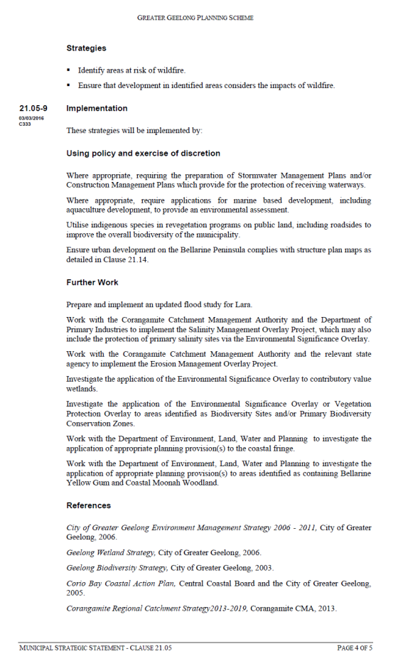 Municipal Strategic Statement - Clause 21.05 page 4 of 5