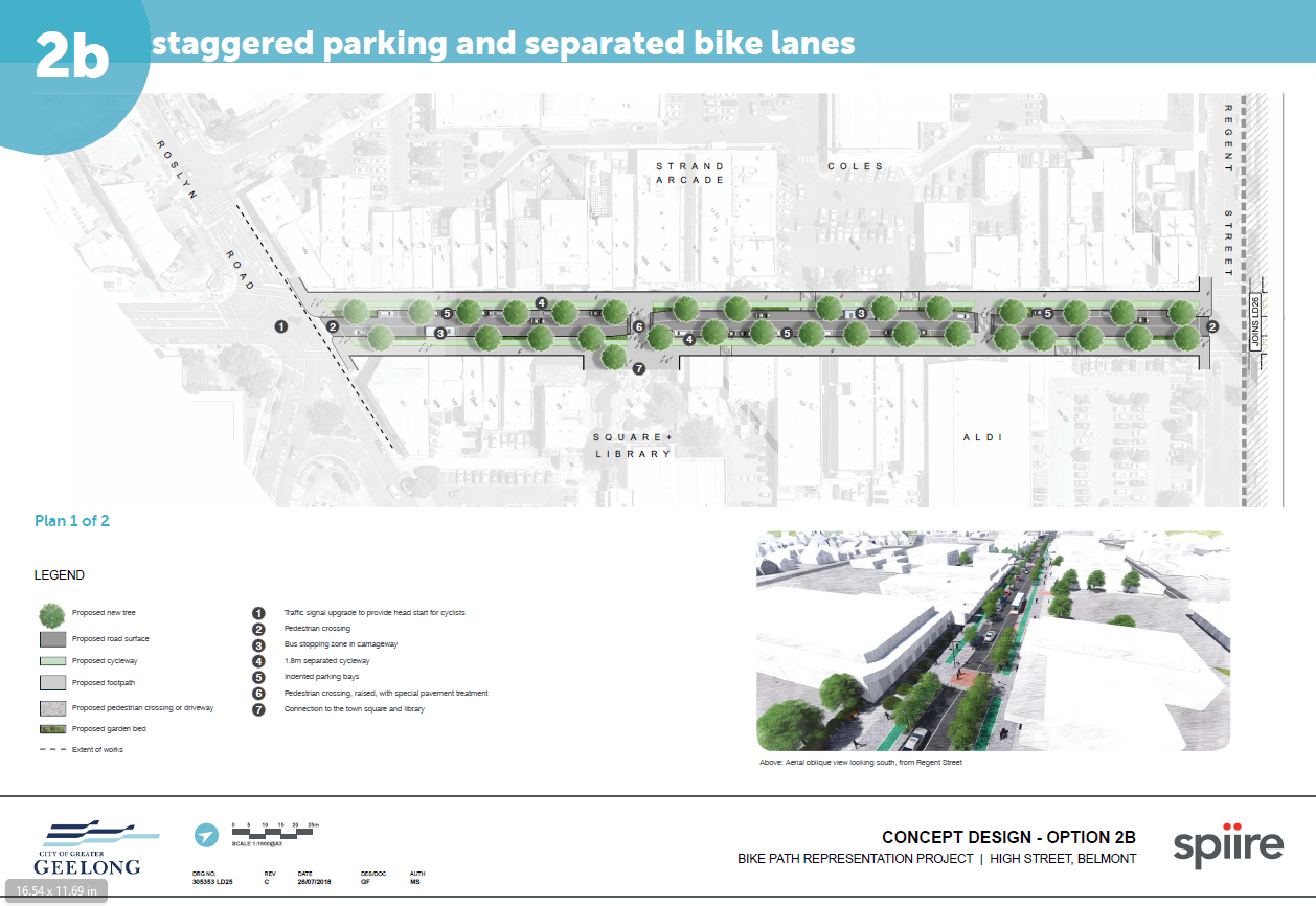 Recommended High Street Design - Roslyn Road to Mt Pleasant Road - front page