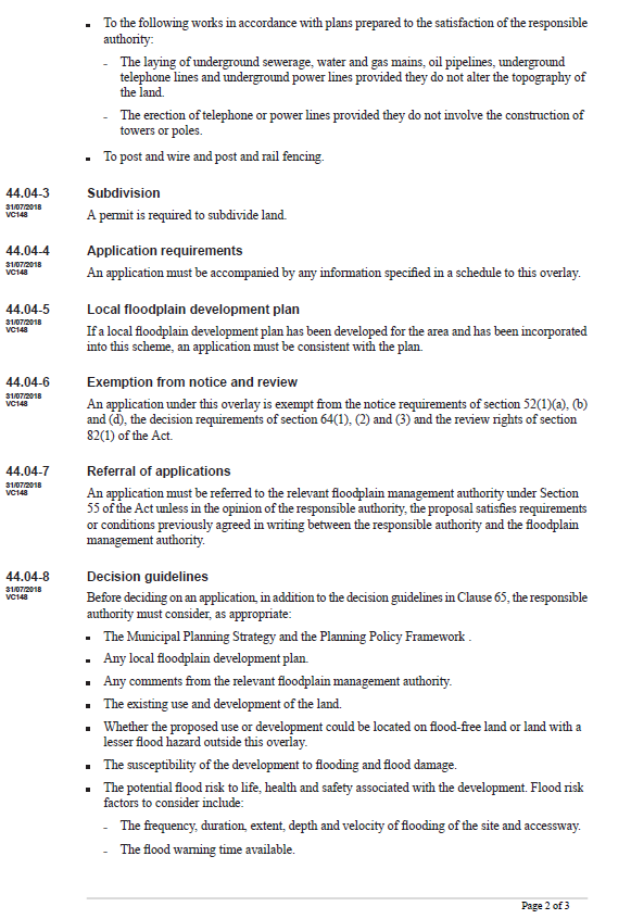 Land Subject to Inundation Overlay (State provision) - page 2 of 3
