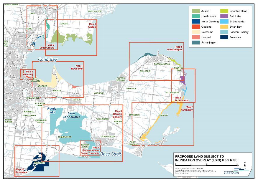 Proposed Land Subject to Inundation Overlay 0.8m rise