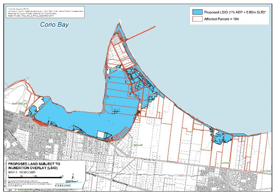 Proposed Land Subject to Inundation Overlay - Map 4 Newcomb