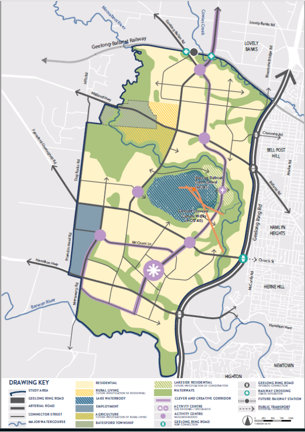 Redundant Heritage listings to be removed. Note location of the “Lake Waterbody” in the former quarry.