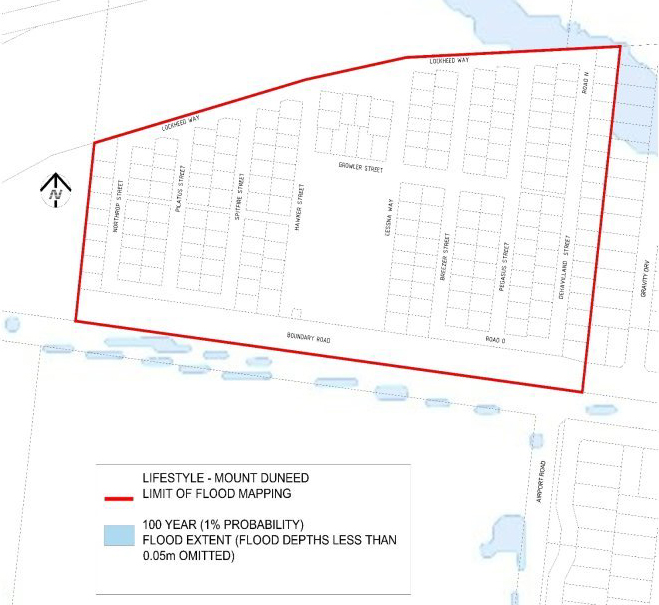 Revised flood map